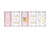 Wedding cans Mr & Mrs, 14x7 cm (1 pkt / 5 pc.)