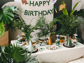 Banner Happy Birthday Dino, 3 m, mix