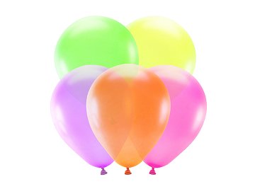 Neon-Luftballons 25cm, mix (1 VPE / 5 Stk.)