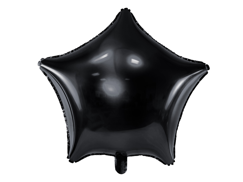Folieballong – svart – 48 cm