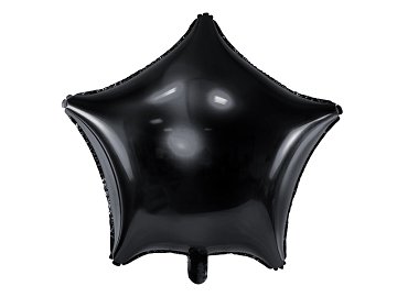 Folienballon Stern, 48cm, schwarz
