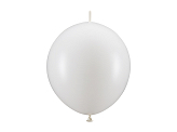 Link luftballons, 28 cm, Metallic Pure White (1 VPE / 20 Stk.)