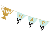 Banner Happy Birthday Trophy Cup, 2.5 m, mix