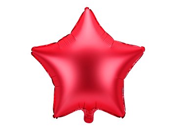 Balon foliowy Gwiazdka, 48cm, czerwony