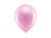 Rainbow Ballons 23cm, metallisiert, rosa (1 VPE / 10 Stk.)