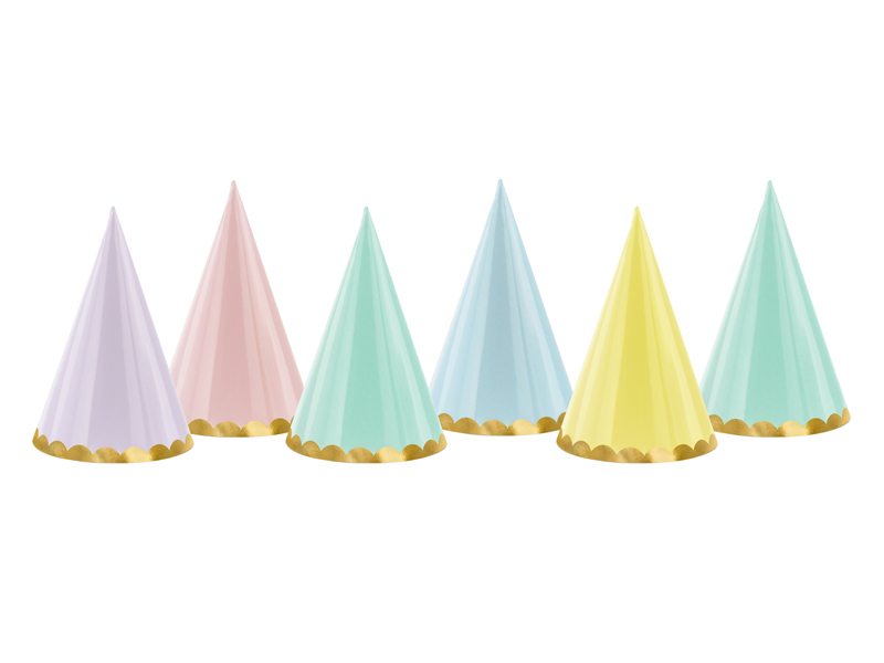 Pappershatt – Yummy – mix – 16 cm – 6-pack
