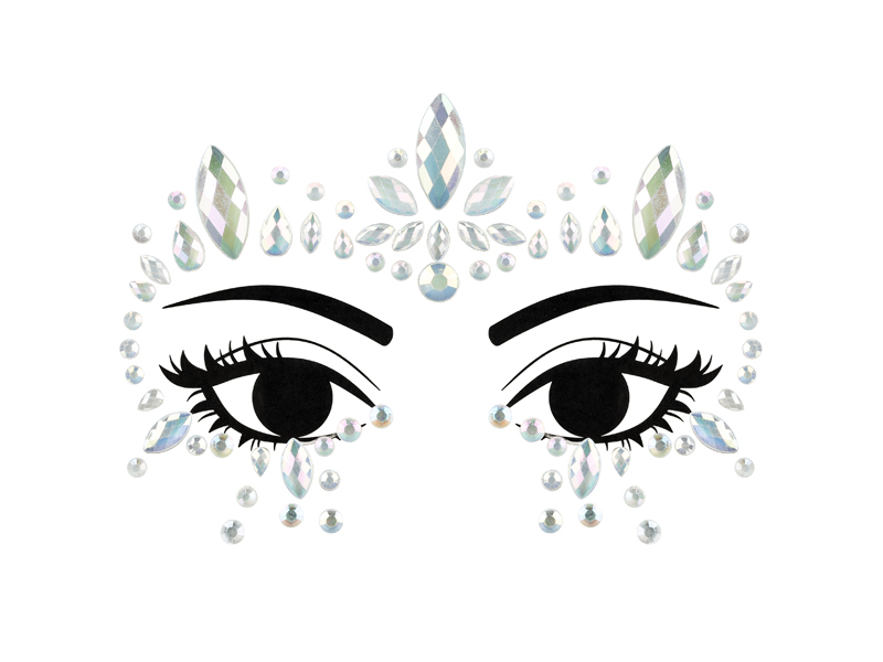 Ansiktsglitter – Glow in the Dark – 15x9 cm