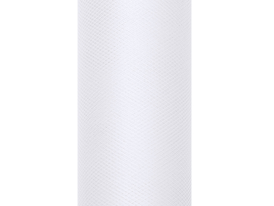 Tulle Plain, white, 0.8 x 9m