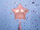 Folienballon Stern, 48cm, roségold