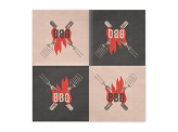 BBQ napkins, 33x33 cm, mix (1 pkt / 20 pc.)