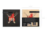 Serviettes BBQ, 33x33 cm, assorti (1 pqt. / 20 pc.)