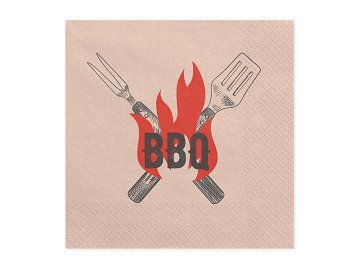 BBQ napkins, 33x33 cm, mix (1 pkt / 20 pc.)