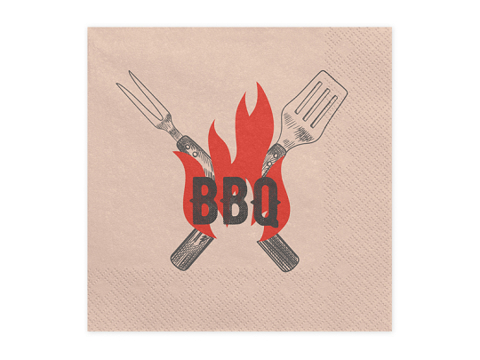 BBQ napkins, 33x33 cm, mix (1 pkt / 20 pc.)