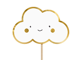 Cupcake toppers - Clouds and Wings, 12.5 cm (1 pkt / 6 pc.)
