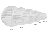 Lampion papierowy, biały, 35cm
