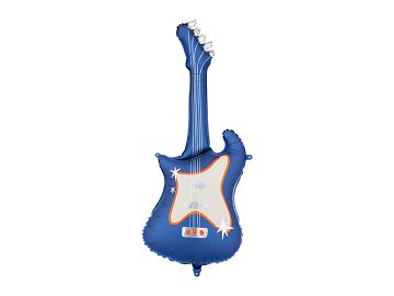 Balon foliowy Gitara, 41x105 cm, granatowy