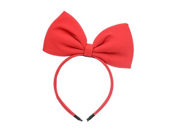 Headband Bow, red, 18x21cm
