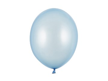 Ballons Strong 30 cm, Bleu bébé métallisé (1 pqt. / 100 pc.)