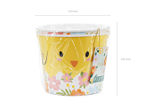 Treat buckets Easter, 14 cm, mix (1 pkt / 2 pc.)
