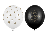 Ballons 30 cm, Happy New Year, mix (1 pqt. / 50 pc.)