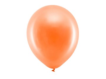 Rainbow Balloons 30cm metallic, orange (1 pkt / 10 pc.)
