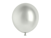 Glossy Ballons 46cm, silber (1 VPE / 5 Stk.)