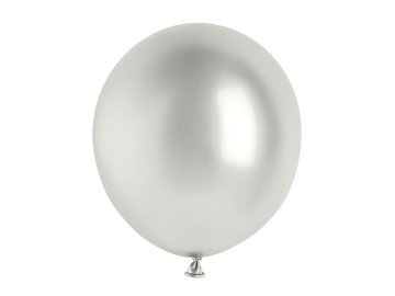 Balony Glossy 46cm, srebrny (1 op. / 5 szt.)
