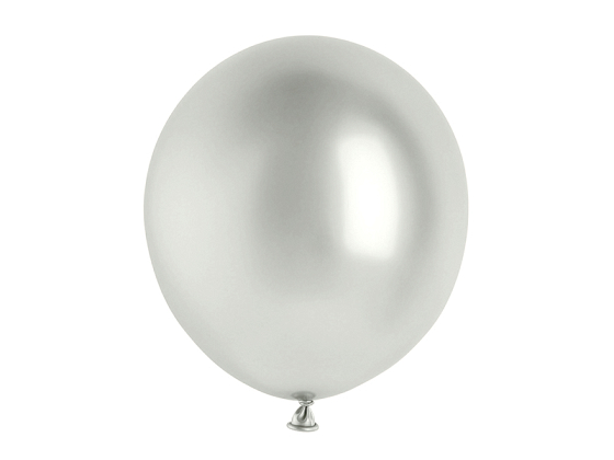 Glossy Balloons 46cm, silver (1 pkt / 5 pc.)