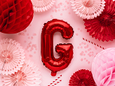 Foil Balloon Letter ''G'', 35cm, red