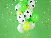 Balloons 30cm, Football, Pure White (1 pkt / 6 pc.)