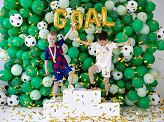 Balloons 30cm, Football, Pure White (1 pkt / 6 pc.)