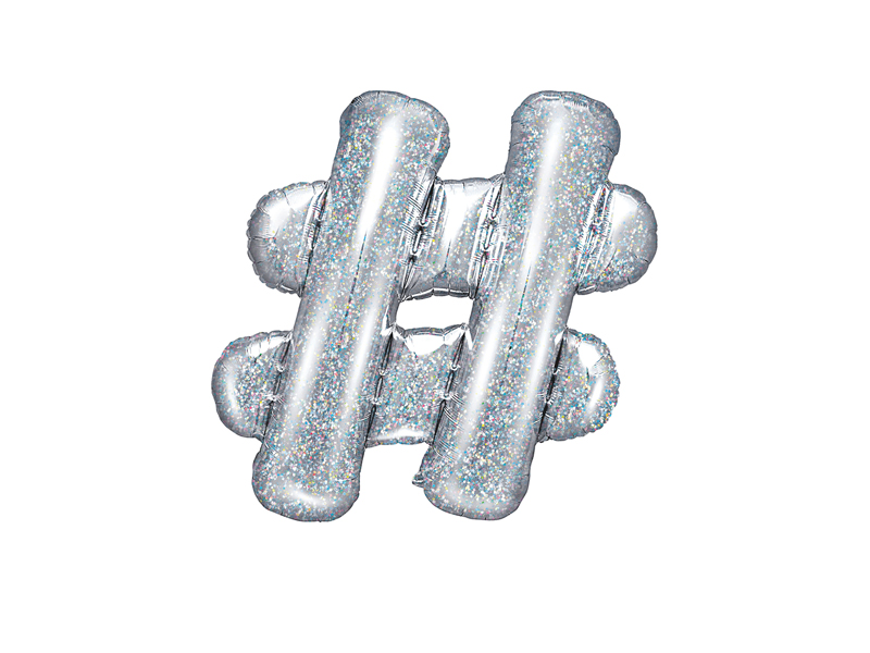 Bokstavsballong – # – 35 cm