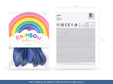 Balony Rainbow 30cm pastelowe, granat (1 op. / 10 szt.)