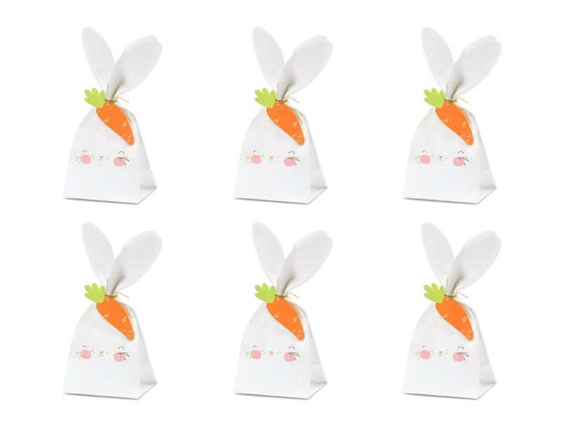 Papperspåse – Kanin – 9x22.5 cm – 6-pack