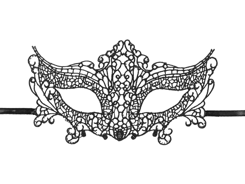 Mask – svart – 20x11 cm