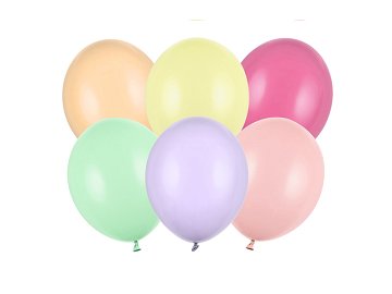 Strong Balloons 23cm, Pastel Mix (1 pkt / 100 pc.)