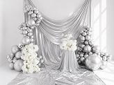 Glossy Ballons 30cm, silber (1 VPE / 50 Stk.)