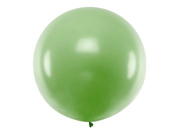 Ballon rond 1m, Vert Pastel