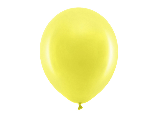 Ballons Rainbow 30 cm pastel, jaune (1 pqt. / 100 pc.)