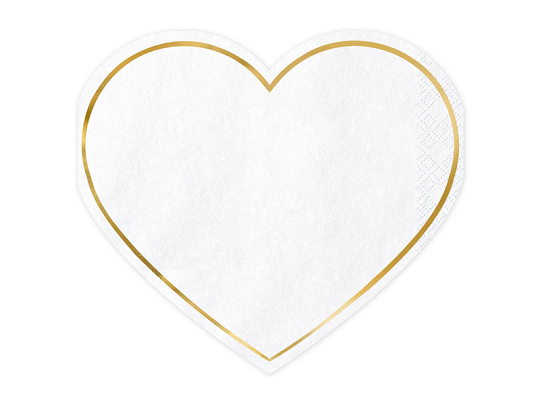 Napkins Heart, 14.5x12.5cm (1 pkt / 20 pc.)
