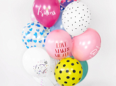 Ballons 30 cm, Licorne, Blanc pur pastel (1 pqt. / 50 pc.)