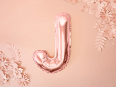 Folienballon Buchstabe ''J'', 35cm, roségold