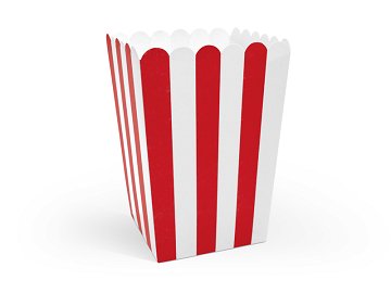 Boxes for popcorn, mix, 7x7x12.5cm (1 pkt / 6 pc.)