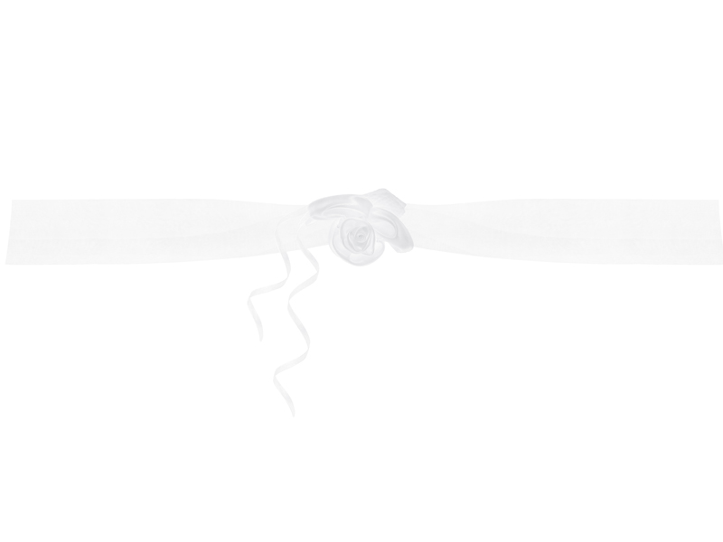 Bildekor – organzagirlang – vit – 1,8 m – 2-pack