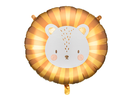Ballon Mylar Lion,70x67 cm, mélange de couleurs