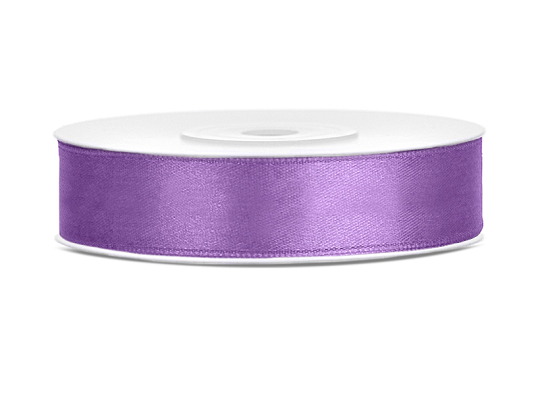 Satin Ribbon, lavender, 12mm/25m (1 pc. / 25 lm)