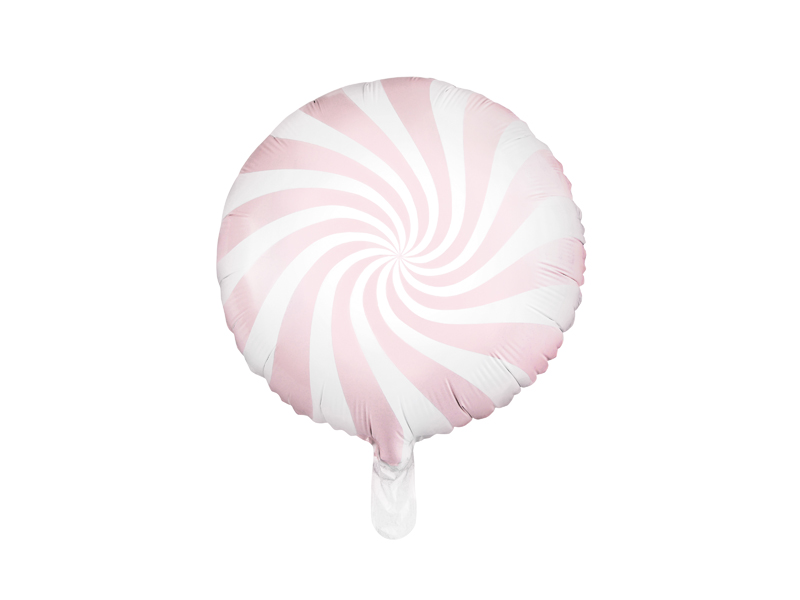 Folieballong – Godis – ljusrosa – 35 cm