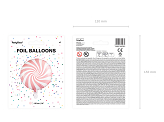 Ballon Mylar Bonbon, 35cm, rose vif