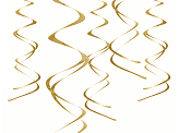 Spiralhänger Dekorationen, gold (1 VPE / 5 Stk.)