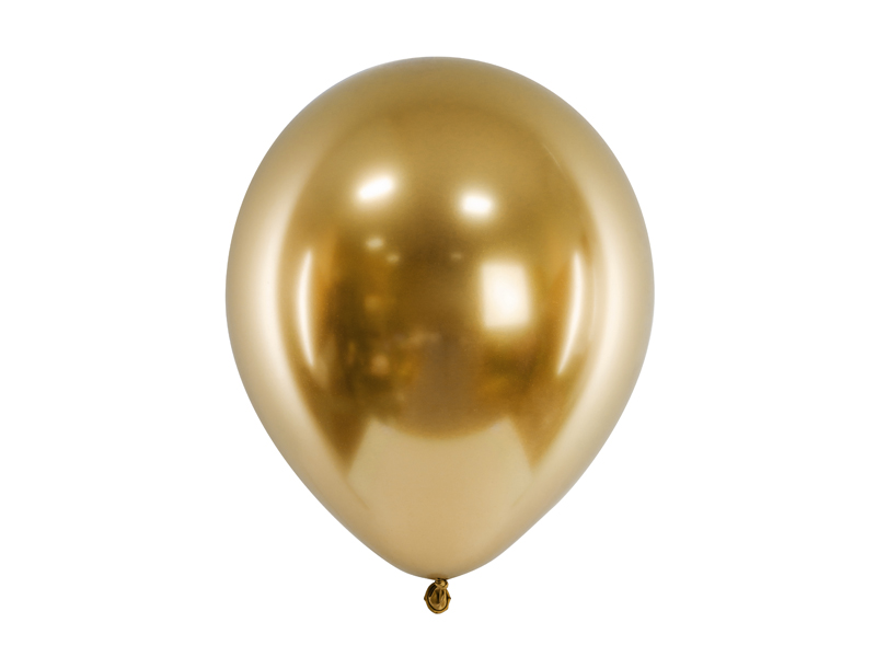 Latexballong Glossy – guld – 30 cm